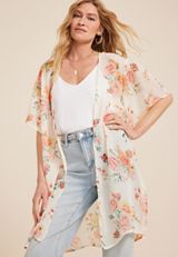 Floral Kimono, , small
