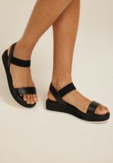 SuperCush Clara Elastic Strap Wedge, , small