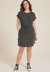 24/7 Clara Floral Tie Waist Midi Dress