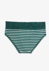 Simply Comfy Cotton Striped Hipster Panty, , small