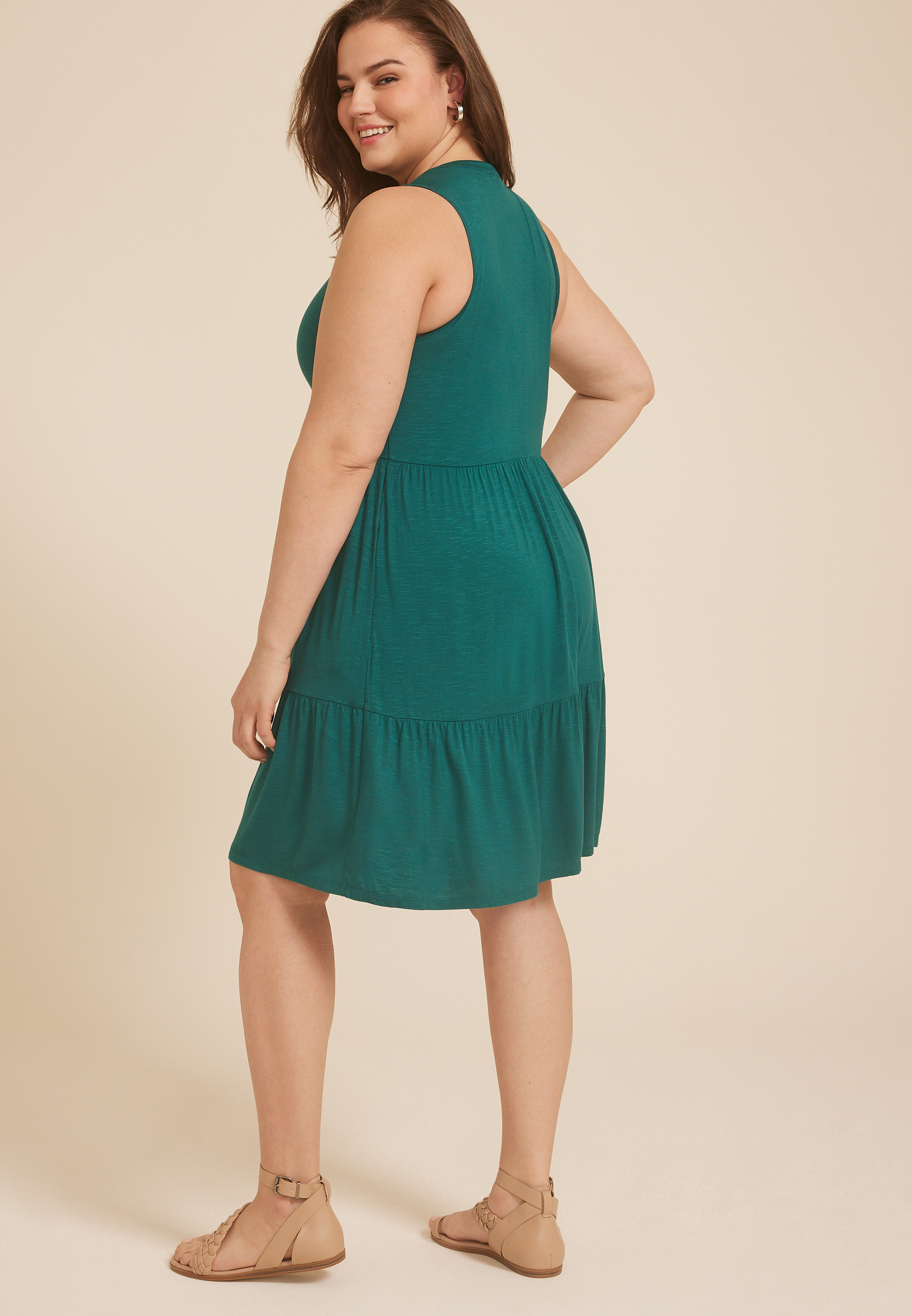 Plus Size 24/7 Bare Notch Neck Dress, C9886, large