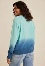 Blue Dip Dye Relaxed Fit Sweatshirt, C3159, small