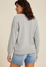 Twill Striped Relaxed Fit Sweatshirt, C3348, small