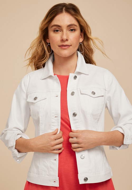 White Denim Jacket | maurices