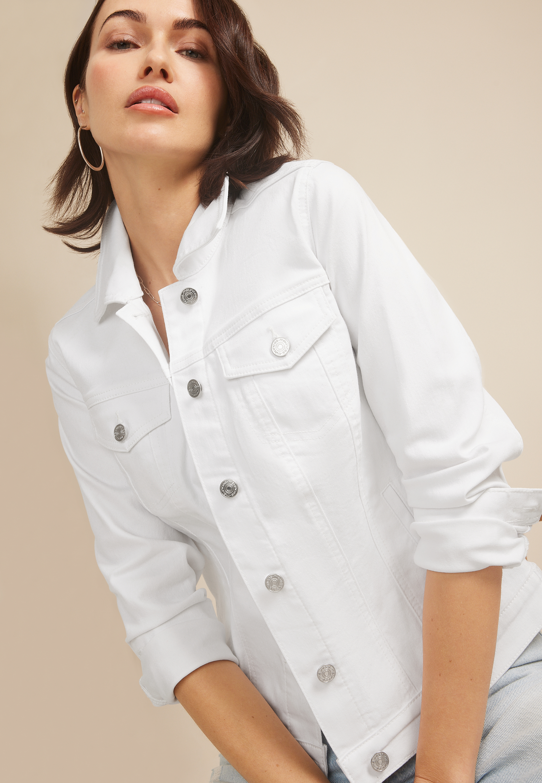 White Denim Jacket