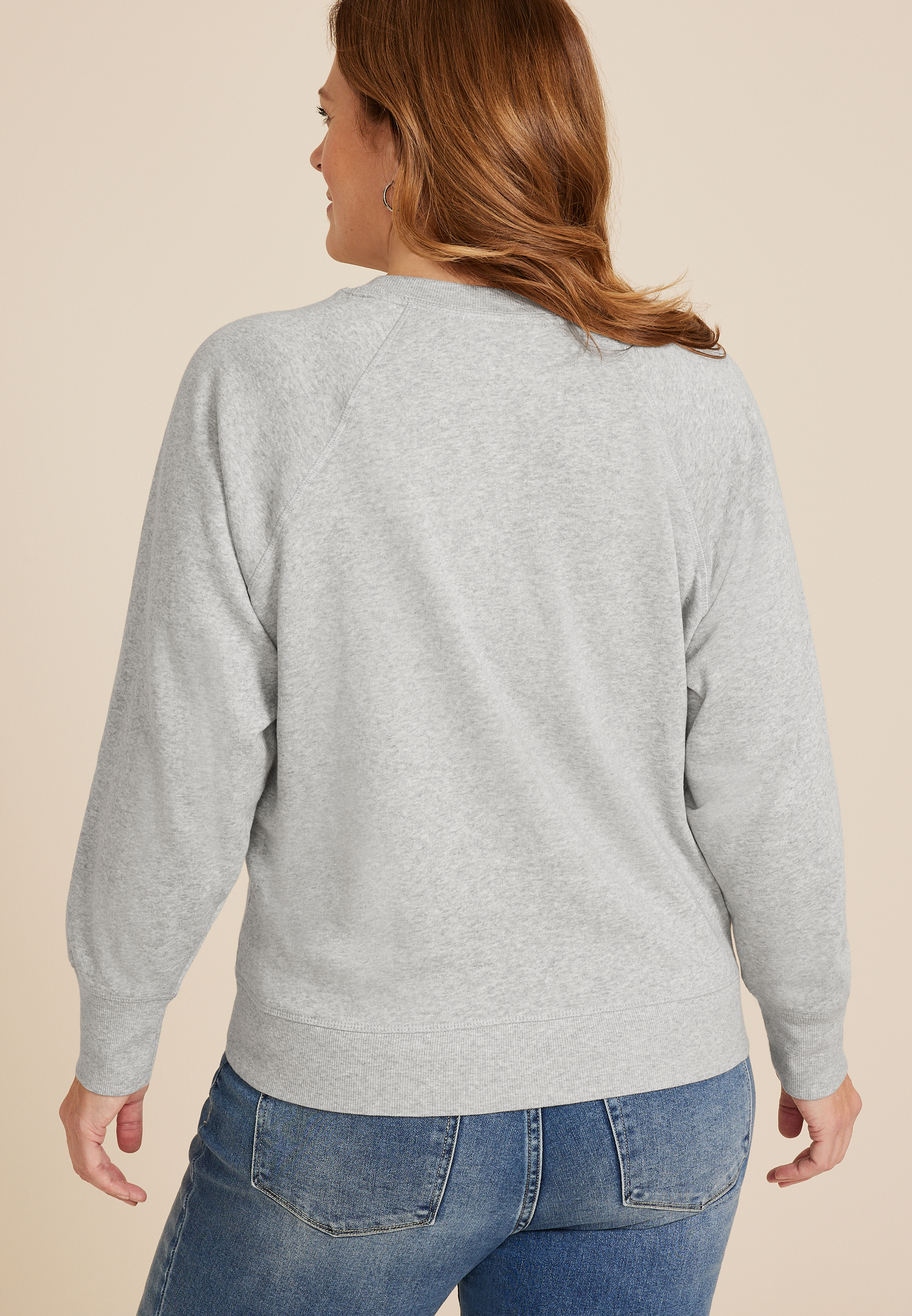 Plus Size Maurices Relaxed Fit Sweatshirt, C3348, large