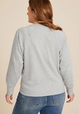 Plus Size Maurices Relaxed Fit Sweatshirt, C3348, small