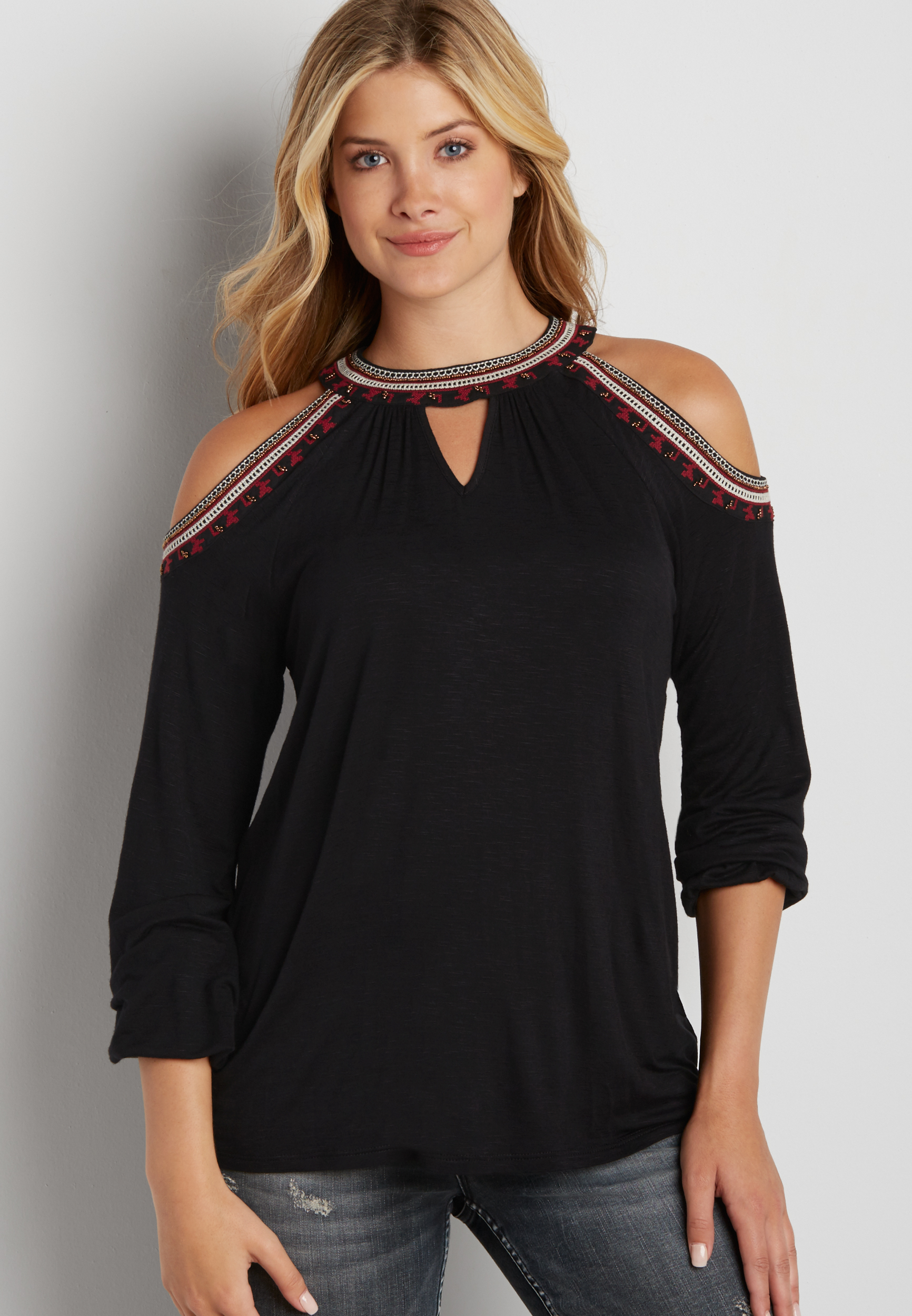 maurices cold shoulder top