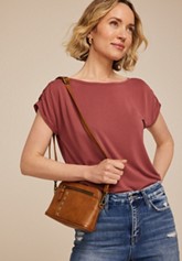 Double Pocket Crossbody Bag