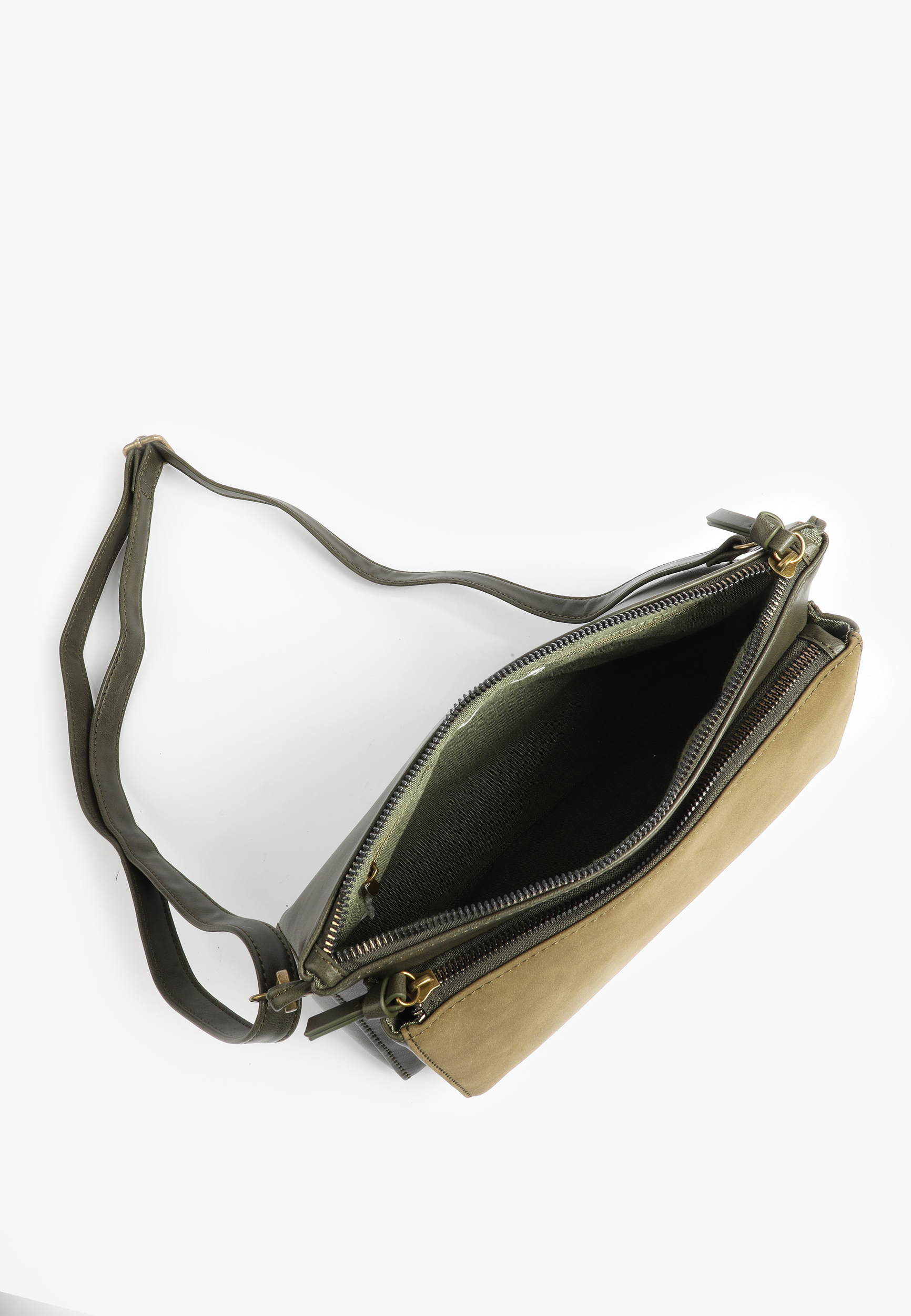 Double Compartment Crossbody Bag, C186, large