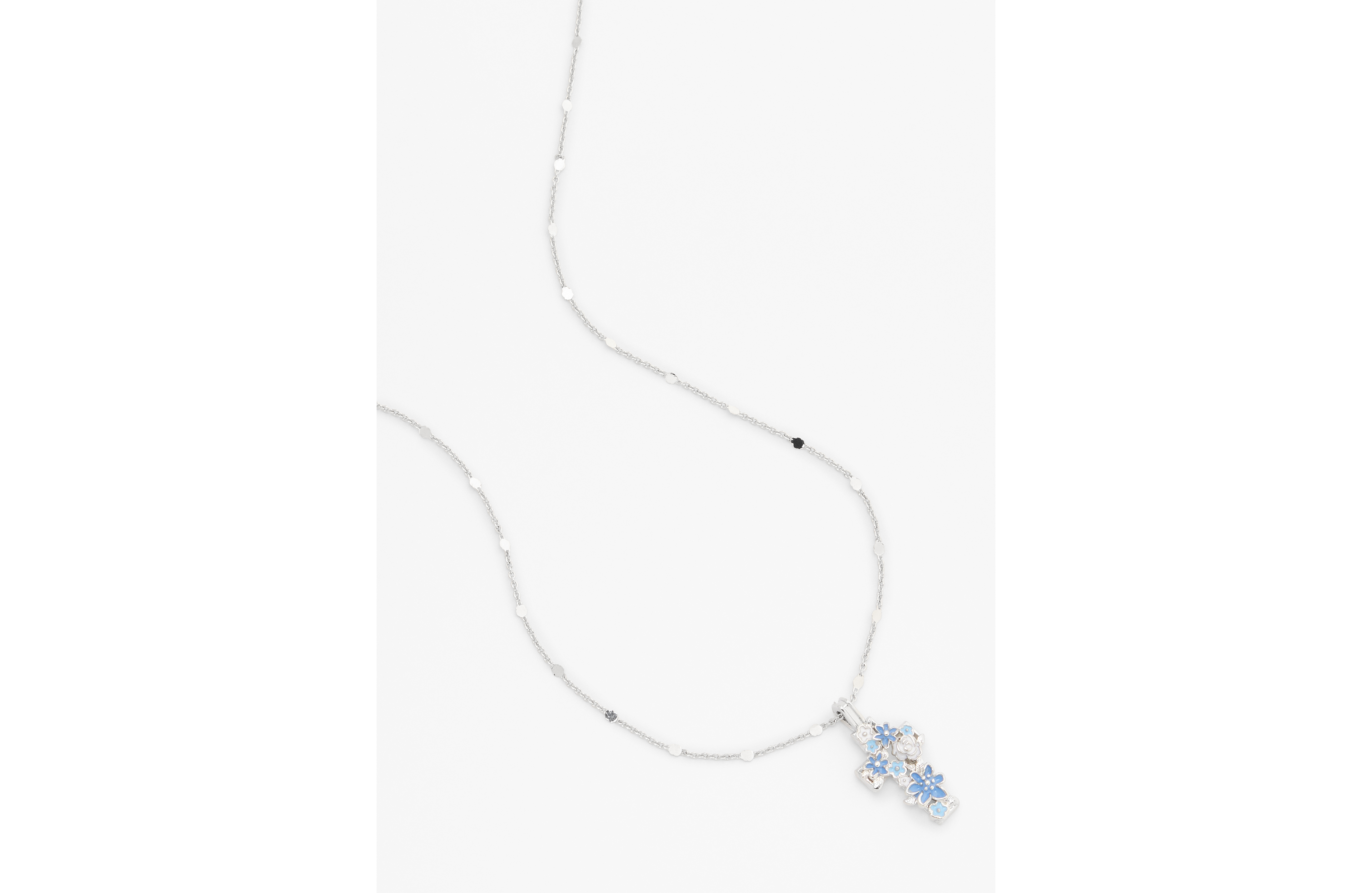 Floral Cross Pendant Necklace