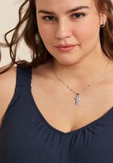 Floral Cross Pendant Necklace, C1524, small