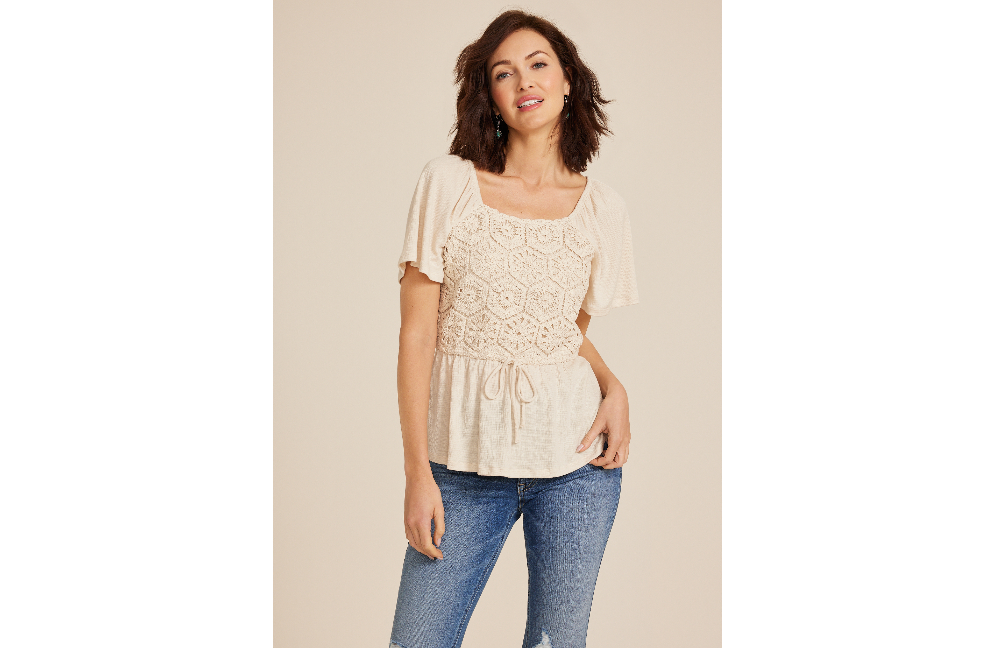 Crochet Peplum Top