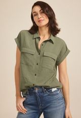 Button Down Shirt, ULTIMATE OLIVE, small