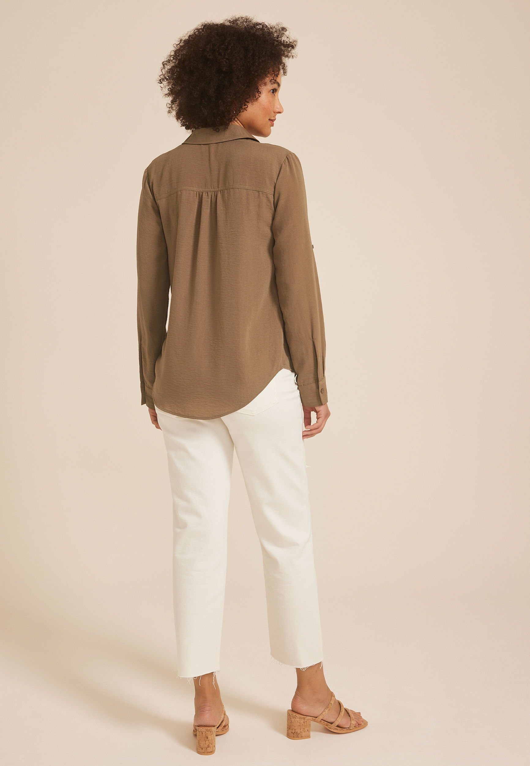 Winona Button Down Blouse, C1896, large