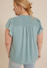 Plus Size Cool Crepe Blouse, C9826, small