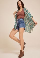 Blue Floral Kimono, C9887, small