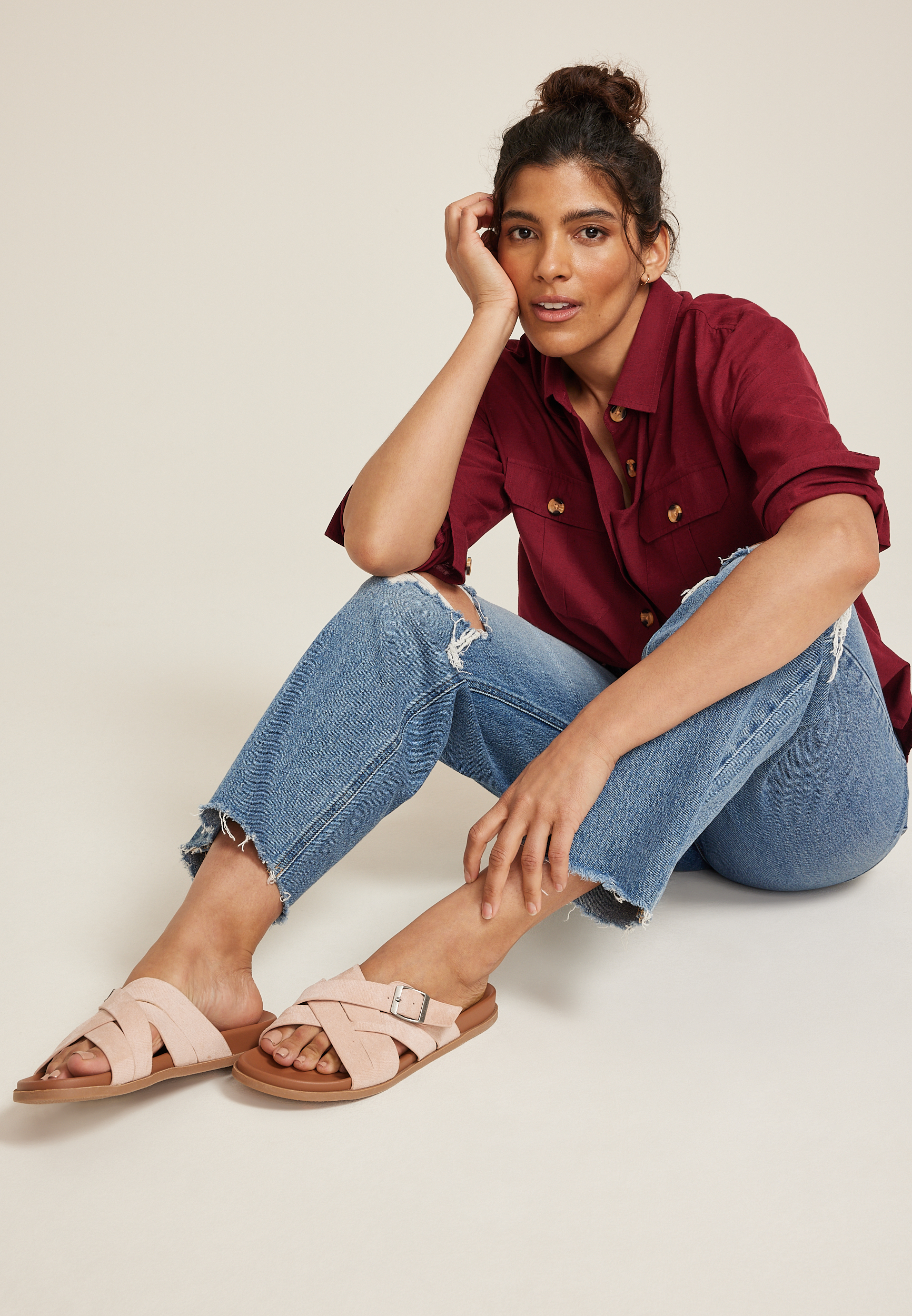SuperCush Erica Strappy Footbed Sandal, C595, large