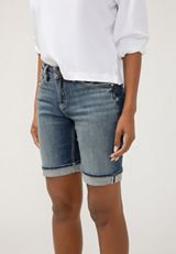 Silver Jeans Co.&reg; Suki Curvy Mid Rise Americana 10in Bermuda Short, , small