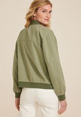 Twill Bomber Jacket, , small
