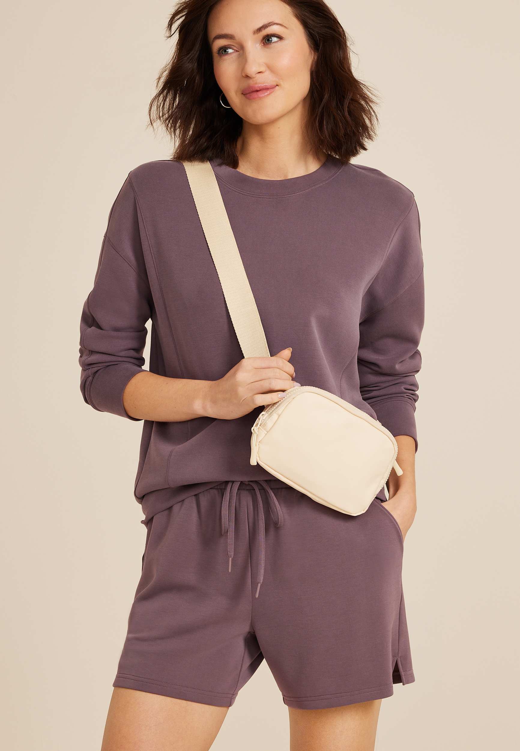 Cloud Scuba Knit High Rise 4in Short, C4045, large