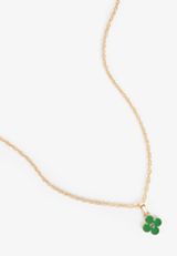 Gold Four Leaf Clover Pendant Necklace, C1612, small