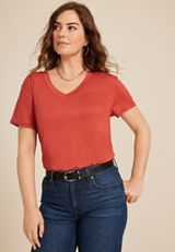 24/7 V Neck Tee, C1569, small