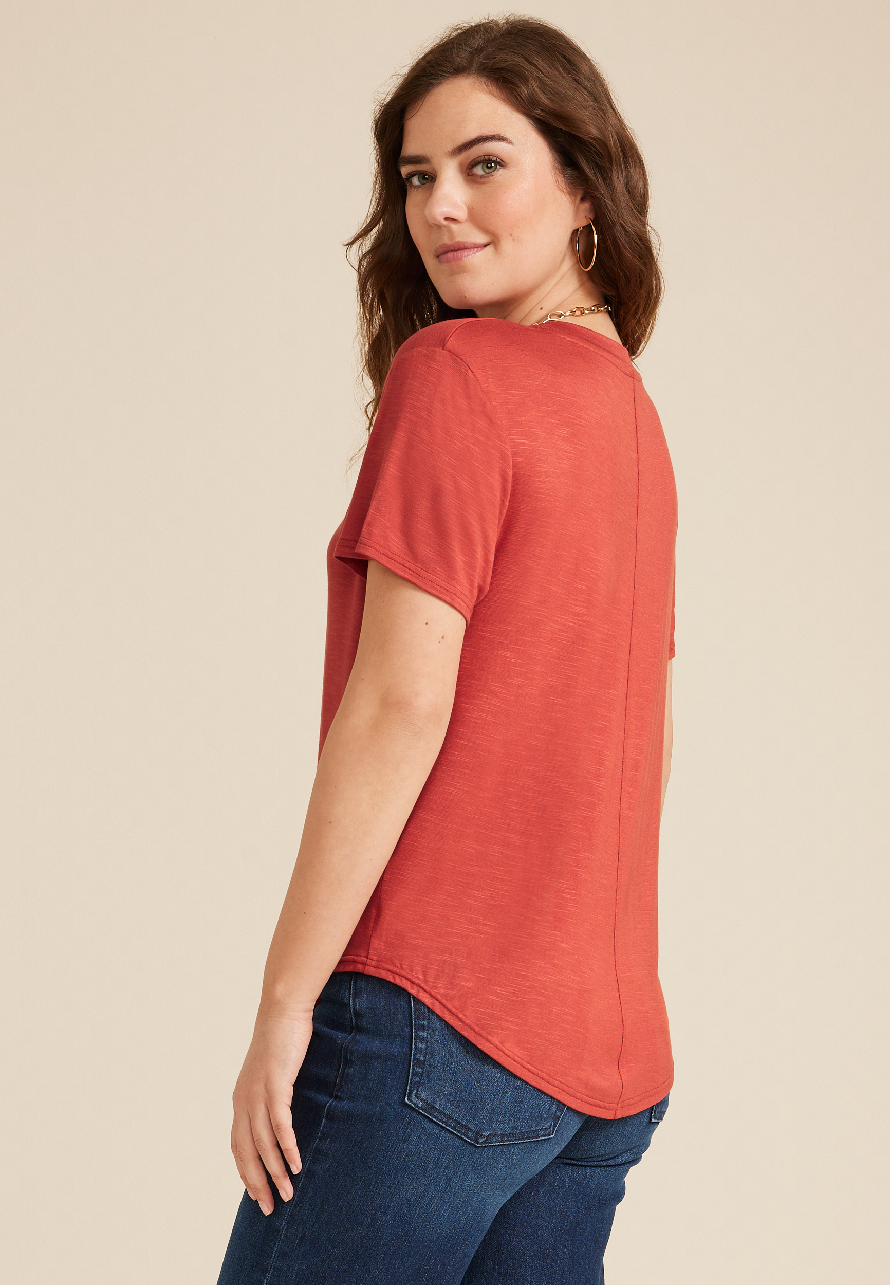 24/7 V Neck Tee, C1569, large
