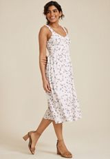 Bare Floral Midi Dress, C2380, small