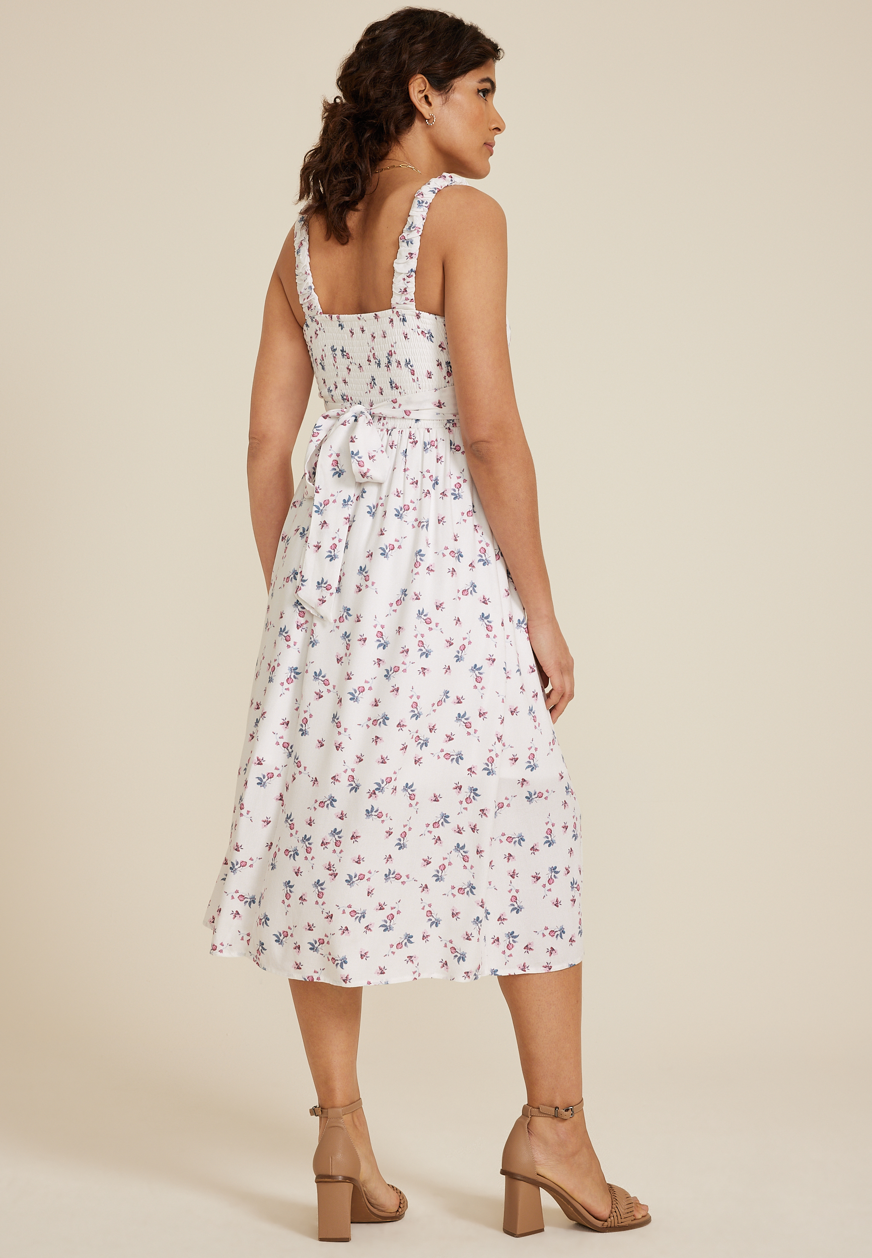 Bare Floral Midi Dress, C2380, large