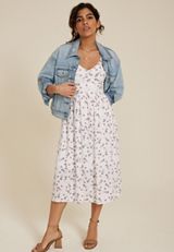 Bare Floral Midi Dress, C2380, small