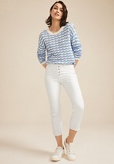 Washed Knit Denim Shacket