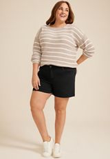 Plus Size m jeans by maurices&trade; Black High Rise 5in Short, , small