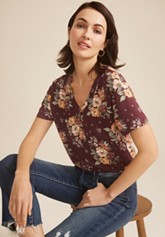 Floral Flutter Sleeve Tee