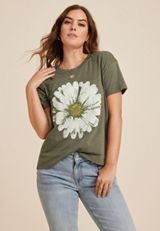 Daisy Relaxed Fit Graphic Tee, ULTIMATE OLIVE, small