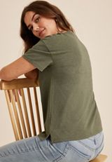Daisy Relaxed Fit Graphic Tee, ULTIMATE OLIVE, small