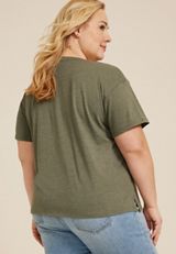 Plus Size Daisy Relaxed Fit Graphic Tee, C4153, small