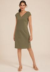 24/7 V Neck T Shirt Dress, C4153, small
