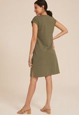 24/7 V Neck T Shirt Dress, C4153, small