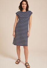 24/7 Crew Neck T Shirt Dress, BLUE JASMINE COMBO, small