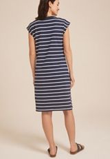 24/7 Crew Neck T Shirt Dress, BLUE JASMINE COMBO, small