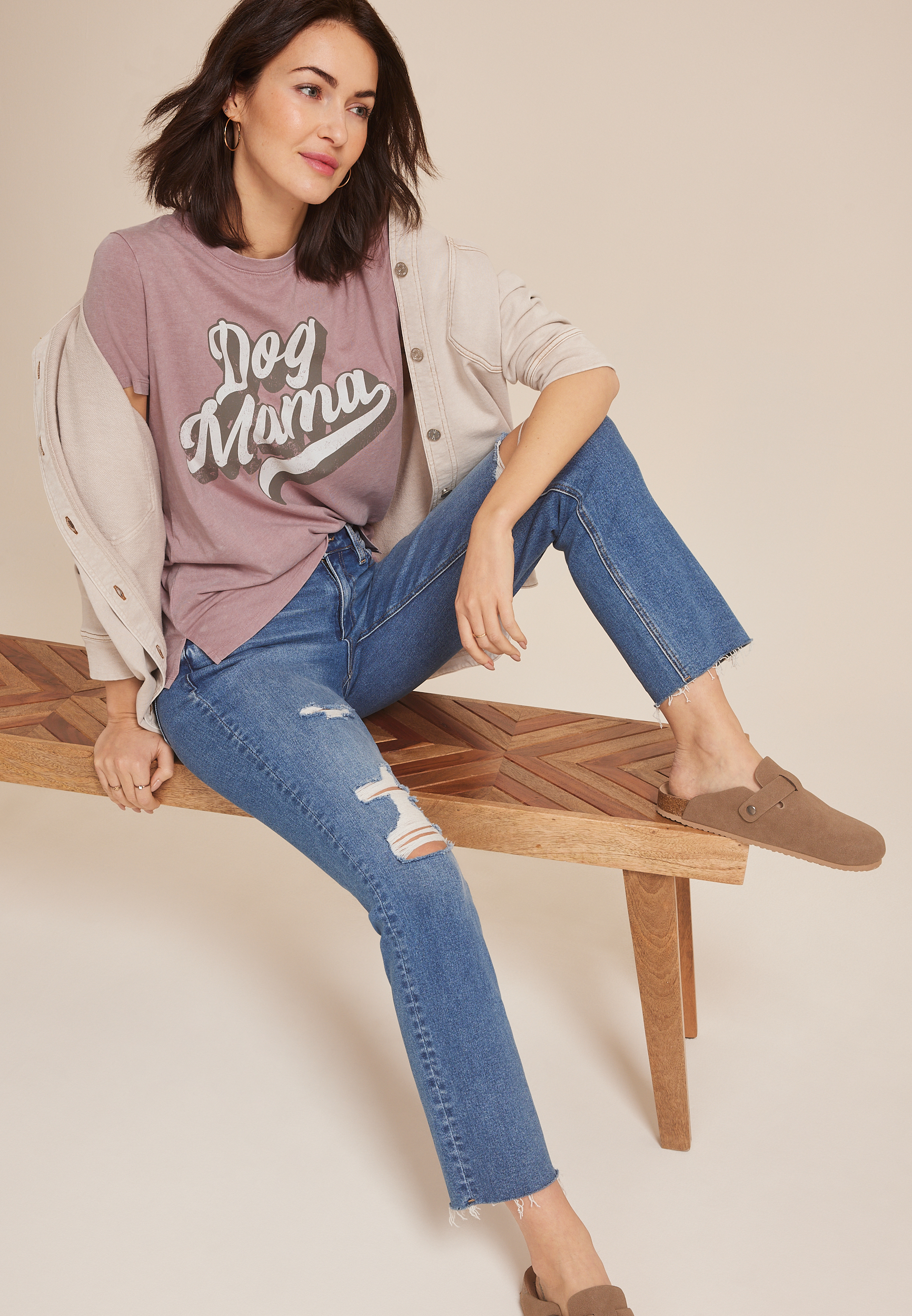 Dog Mama Classic Fit Graphic Tee, C3343, large