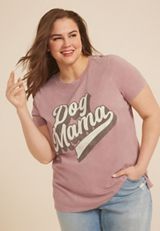 Plus Size Dog Mama Classic Fit Graphic Tee, C3343, small