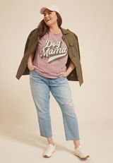 Plus Size Dog Mama Classic Fit Graphic Tee, C3343, small