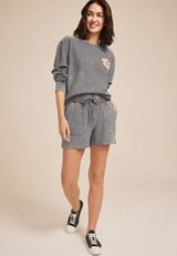 Corded Ribbed High Rise 4in Short, C125, small