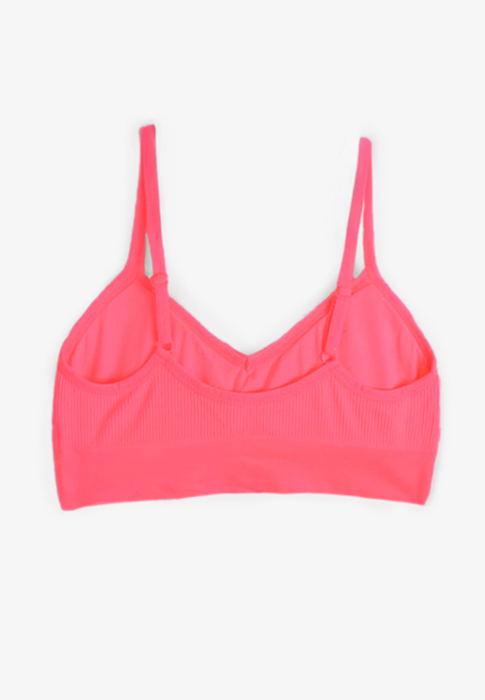 True Stretch Seamless V Neck Bralette, C5276, large