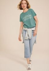Wildflower Embroidered Classic Fit Graphic Tee, C531, small