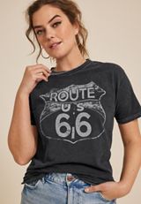 Route 66 Relaxed Fit Graphic Tee, C106, small