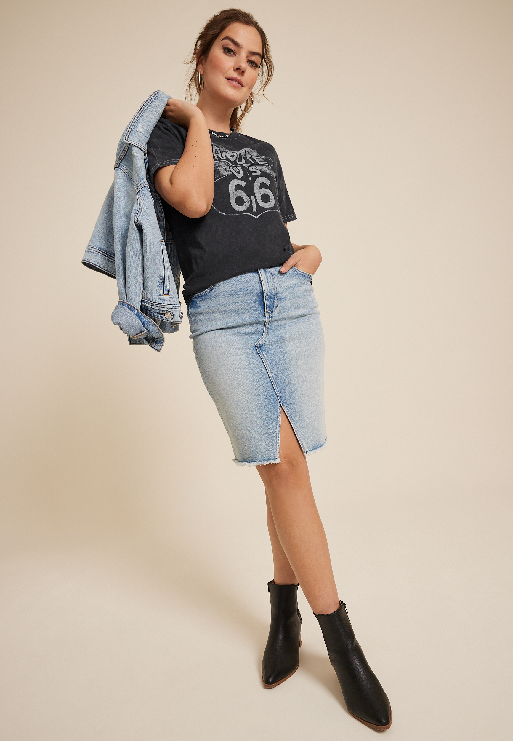 Route 66 Relaxed Fit Graphic Tee, C106, large