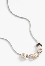 Multi Charm Slider Necklace, , small